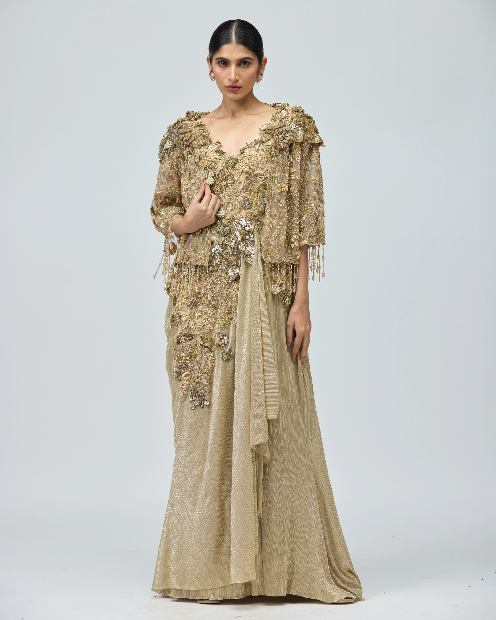 GOLD LUREX DRESS