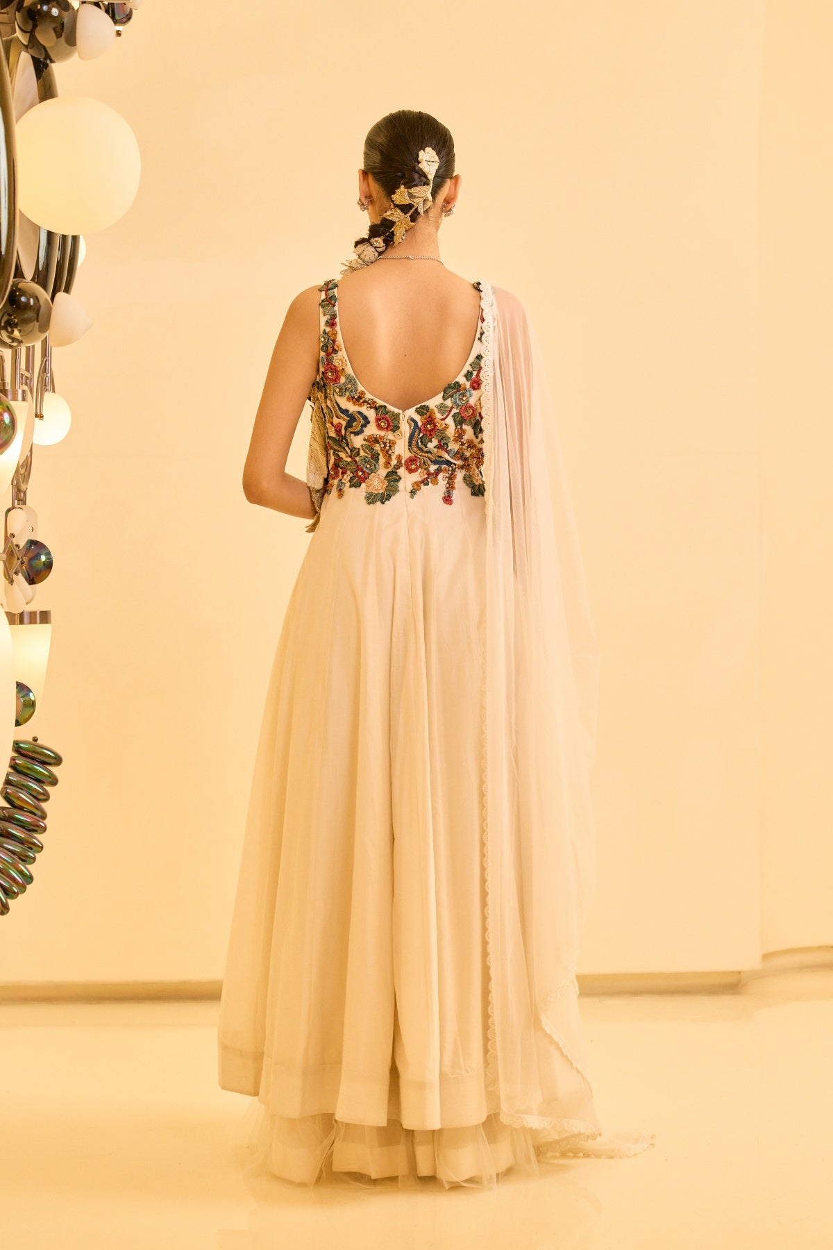 IVORY BLOOM ANARKALI SET