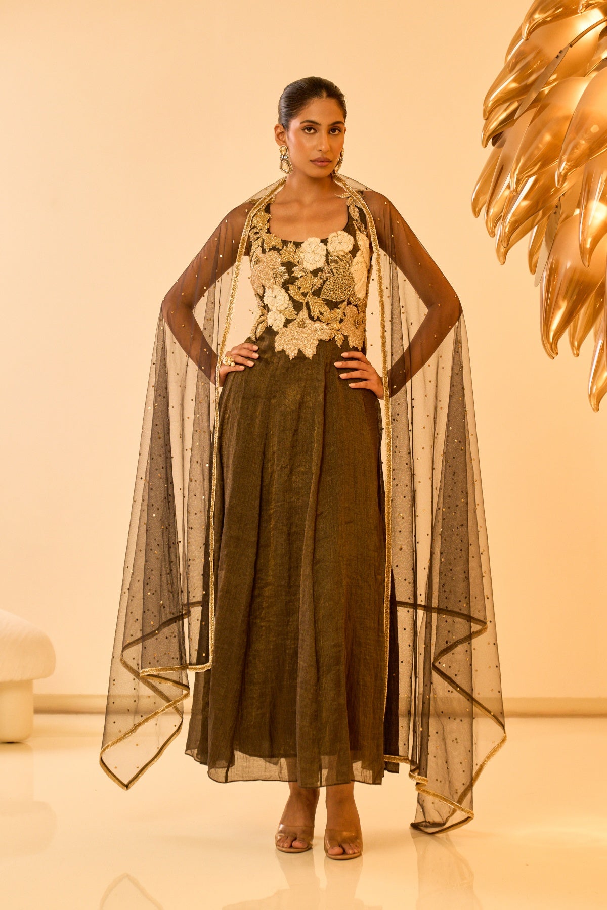 NOIR BLOOM ANARKALI SET