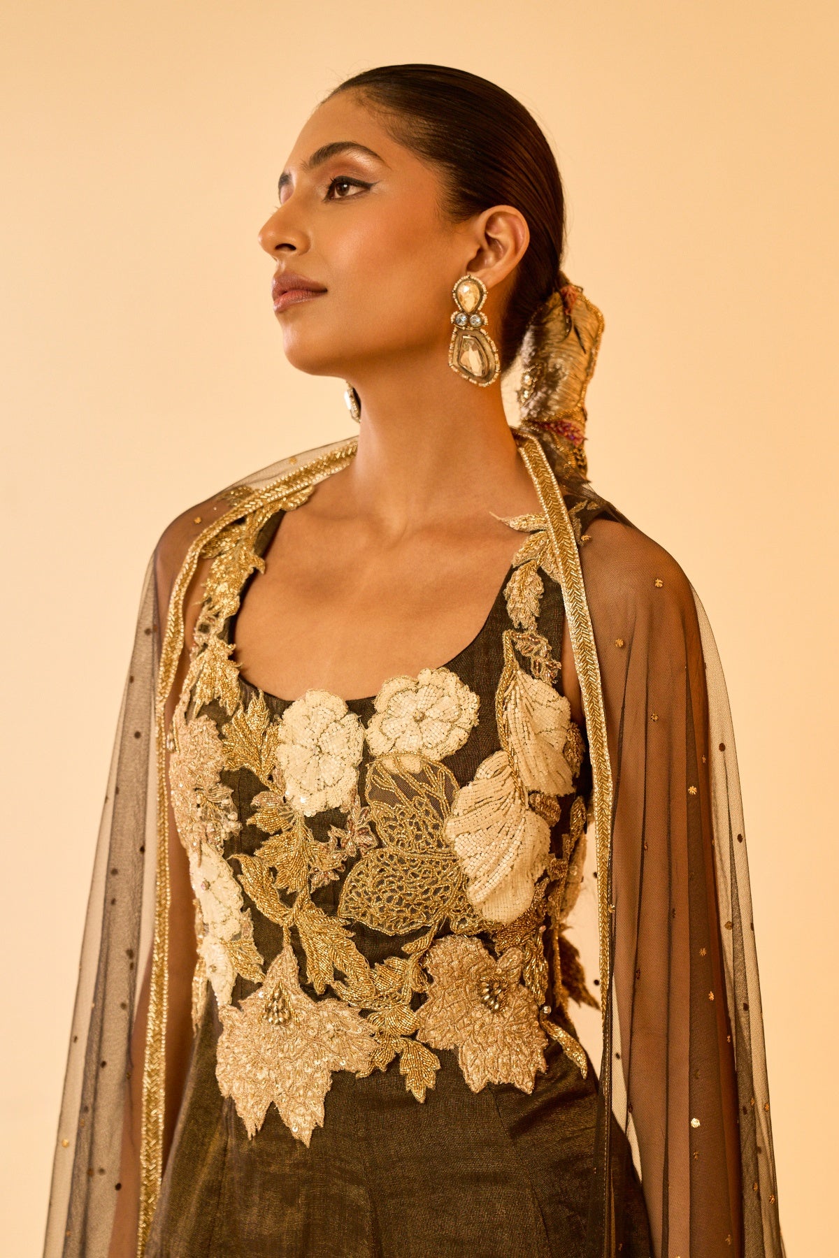 NOIR BLOOM ANARKALI SET
