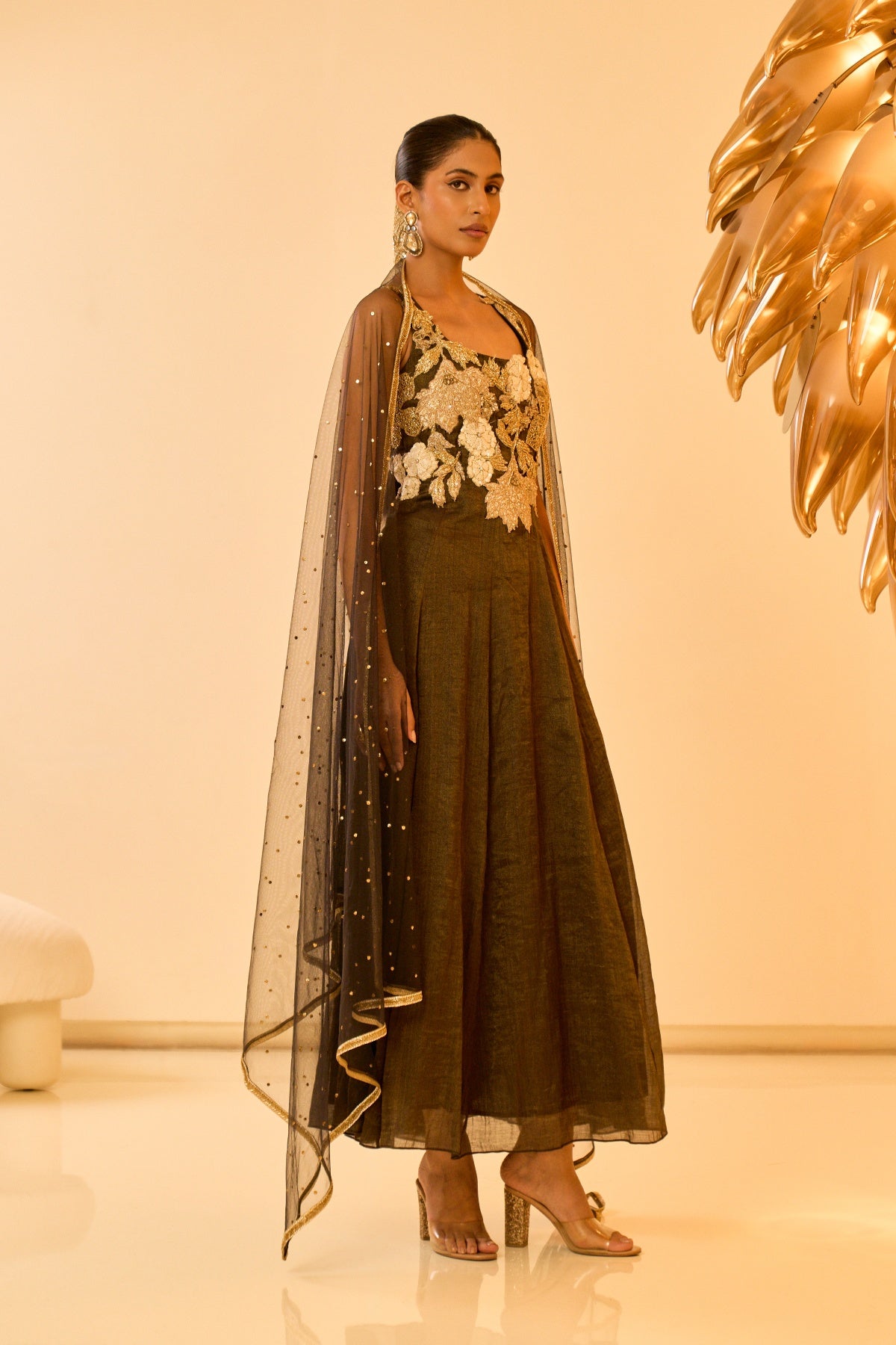 NOIR BLOOM ANARKALI SET