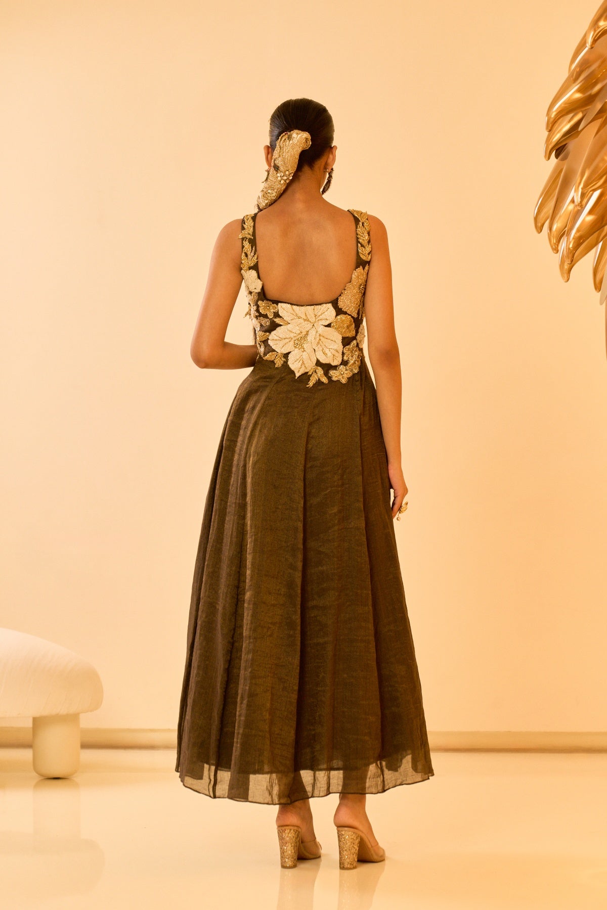 NOIR BLOOM ANARKALI SET