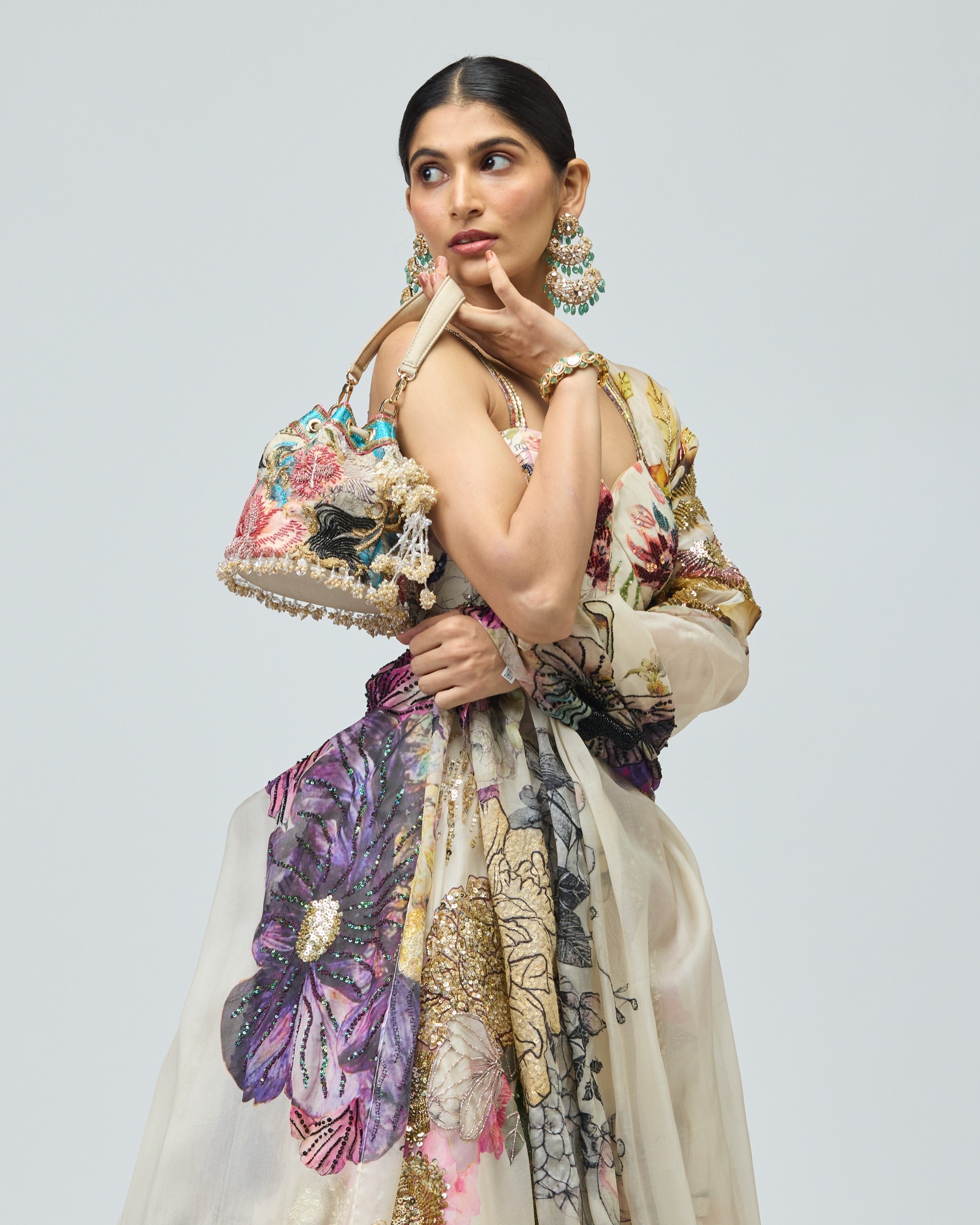 SILK ORGANZA LEHENGA SET