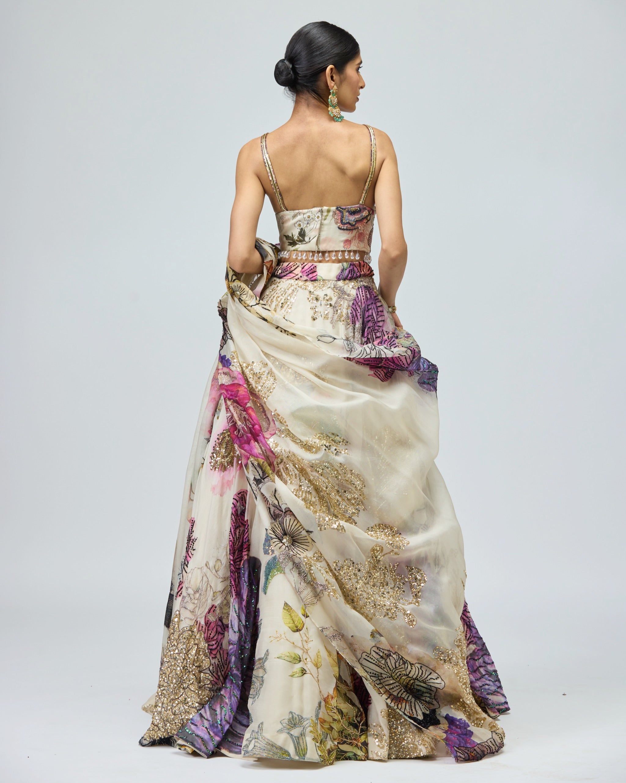 SILK ORGANZA LEHENGA SET