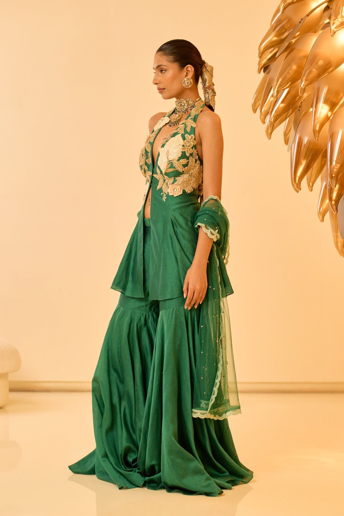 VERDANT PEPLUM SET