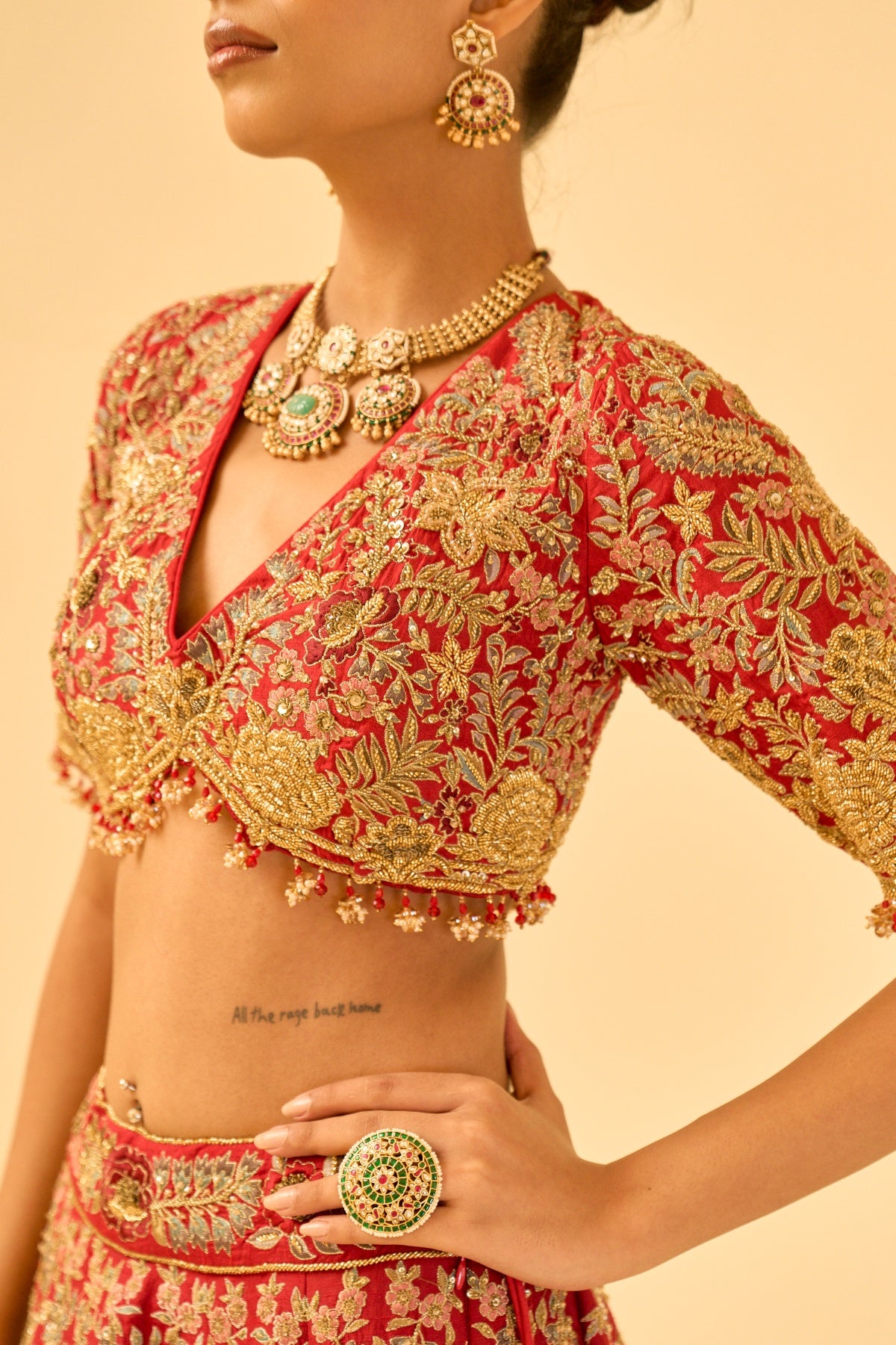 ZARDOZI BRIDAL LEHENGA SET