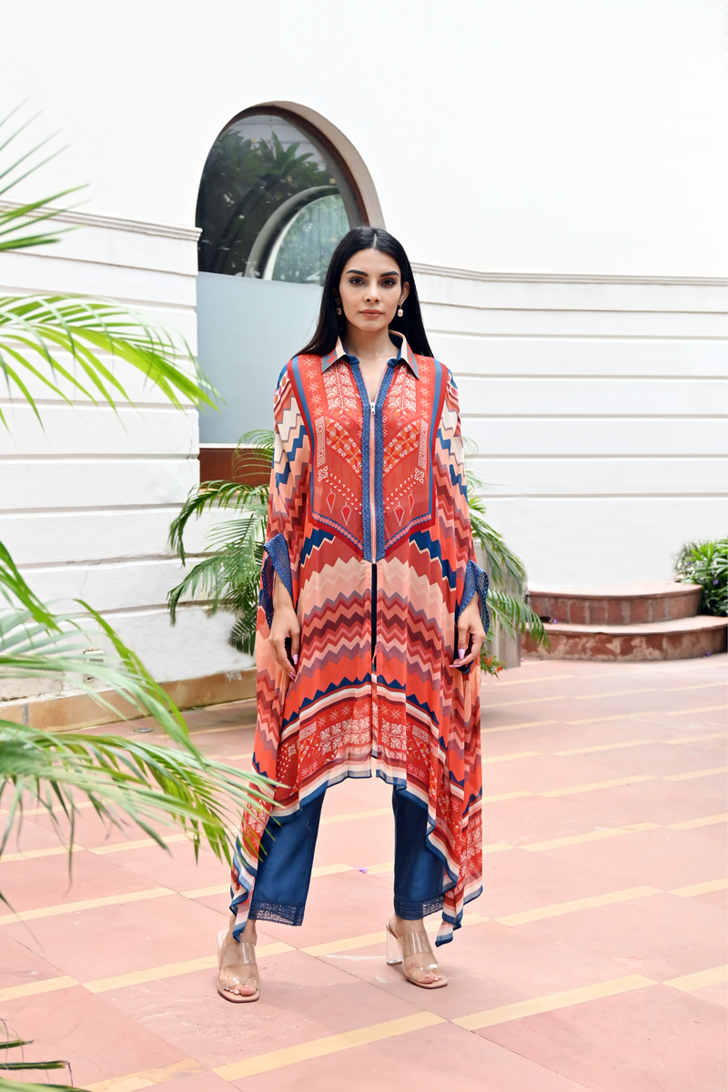 Sabina Zipper Tunic With Trouser