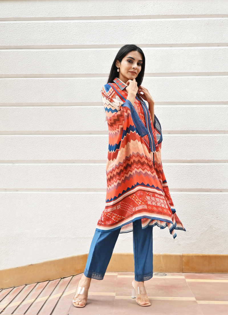 Sabina Zipper Tunic With Trouser